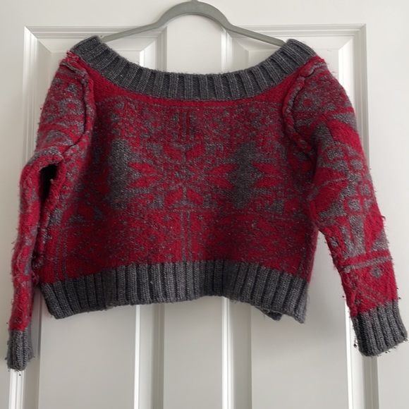Free People wool cropped sweater - Picture 3 of 5